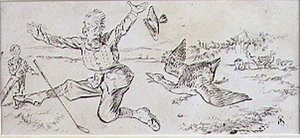 The Attacked Golfer, ilustrace z časopisu 