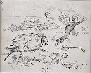 The Disturbed Golfer, ilustrace z časopisu 