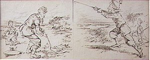 The Golfer Disturbed by a Windy Blast, ilustrace z časopisu 