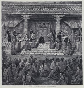 Lamové a jejich hudební nástroje (litho) od Henry Sandham