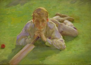 Henry Allen v Cricketing Whites od Henry Scott Tuke