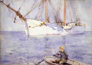 Efekt západu slunce od Henry Scott Tuke