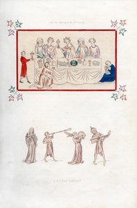 Královská hostina, počátek 14. století, 1843. od Henry Shaw