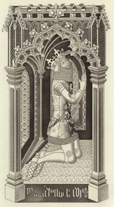 Edward III, asi 1355, z kaple svatého Štěpána, Westminster od Henry Shaw