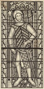 Gilbert de Clare, hrabě z Clare, z Tewkesbury Abbey Church, asi 1340 od Henry Shaw