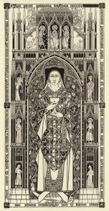 Vyřezávaná deska, c 1350 od Henry Shaw