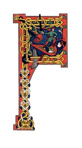 Počáteční písmeno F, 12. století, 1843. od Henry Shaw