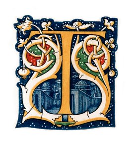 Počáteční písmeno T, 1843. od Henry Shaw