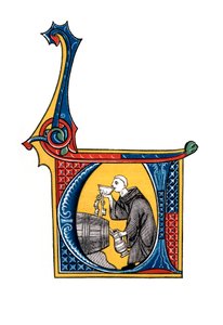 Počáteční písmeno U, počátek 14. století, 1843.