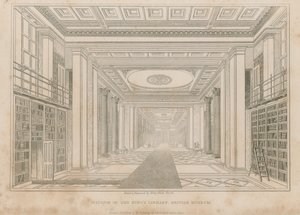 Interiér Královské knihovny, Britské muzeum od Henry Shaw
