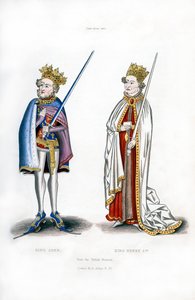 Král Jan a král Jindřich I., c1440, 1843.