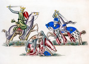 Boj rytířů, c1260, 1843. od Henry Shaw