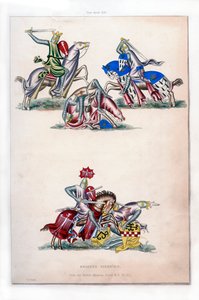 Boj rytířů, c1260, 1843.