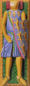 William Longespee, 1. hrabě ze Salisbury († 1226) po rukopisu v polovině 13. století v knihovně Cambridgeské univerzity od Henry Shaw