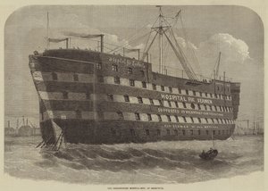 Nemocniční loď Dreadnought v Greenwichi od Henry Spernon Tozer