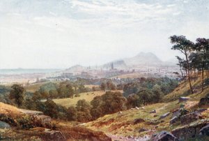 Edinburgh z knihy "Rest and be Thankful" (barevná litografie)