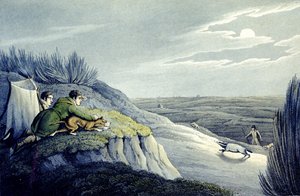 Badger Catching from the National Sports of Great Britain, vyryl J.H. Clarke od Henry Thomas (after) Alken