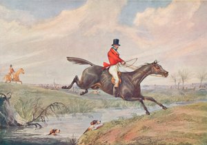 Fox Hunting: Leaping the Brook, 1906 od Henry Thomas Alken