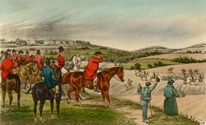 Pan Jorrocks telegrafuje Fox, 1838 od Henry Thomas Alken