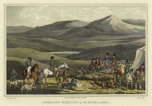 Sportovní setkání na Vysočině (chromolitho) od Henry Thomas Alken