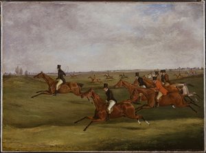 The Grand Leicestershire Steeplechase, 12. března 1829: Going the Pace od Henry Thomas Alken