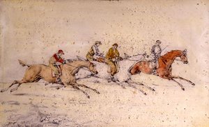 První dvě sekundy, (tužka, akvarel) (pár 85460) od Henry Thomas Alken