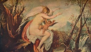 Venuše a Amor, 1914