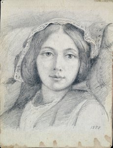 Mary Ellen Meredith, 1858 od Henry Wallis