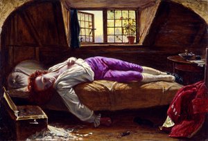 The Death of Chatterton, c.1856 (olej na panelu)