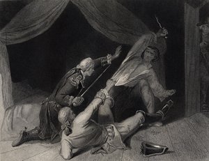 Zajetí lorda Edwarda Fitzgeralda pro velezradu, vyryl J. Rogers