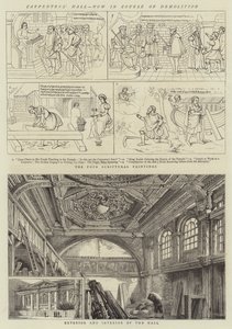 Tesařská hala, nyní v demolici od Henry William Brewer