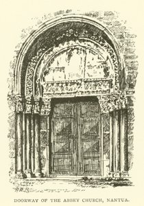 Dveře opatského kostela v Nantua (rytina) od Henry William Brewer
