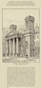 Hannoverská kaple, Regent Street od Henry William Brewer