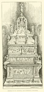 Svatyně svatého Dominika, San Domenico, Bologna (rytina) od Henry William Brewer