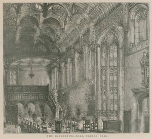Banketní sál, Crosby Hall, Londýn od Henry William Brewer