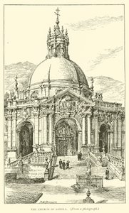 Kostel v Loyole (rytina) od Henry William Brewer