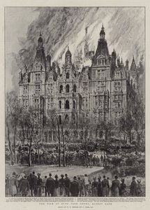 Požár v Hyde Park Court, Albert Gate od Henry William Brewer