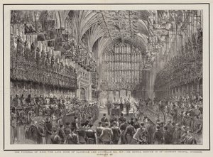 Pohřeb HRH zesnulého vévody z Clarence a Avondale, KG, KP, pohřební služba v kapli svatého Jiří, Windsor, 20. ledna