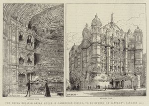 Královská anglická opera v Cambridge Circus bude otevřena v sobotu 31. ledna od Henry William Brewer