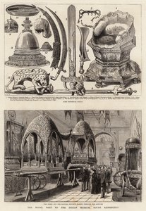 Královská návštěva indického muzea, South Kensington od Henry William Brewer