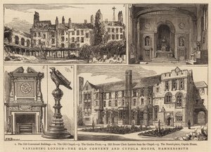 Mizející Londýn, Starý klášter a kupole House, Hammersmith od Henry William Brewer