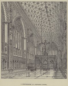 Westminster, kaple svatého Štěpána od Henry William Brewer
