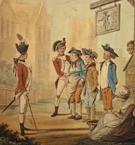"Recruits", publikoval 1780 od Henry William Bunbury