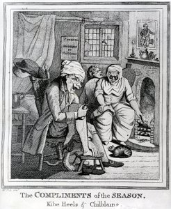 The Compliments of the Season, Kibe Heels und Chillblains, kolem roku 1785