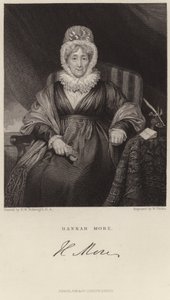 Portrét Hannah More od Henry William Pickersgill