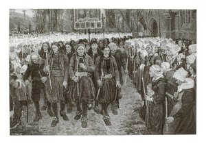 Náboženské procesí v Bretani od Henry Wolf