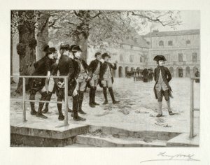 Bonaparte, novic, ve škole v Brienne od Henry Wolf