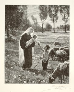 Setkání Marie s pastýřem od Henry Wolf