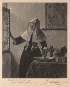 Mladá žena u okna, 1907. od Henry Wolf