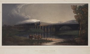 Expresní vlak, 1850 od Henry after Maplestone